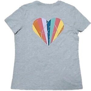 Ivory Ella Gray Rainbow Heart Elephant Logo T-shirt
